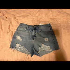 NWT Forever 21 high rise jean shorts